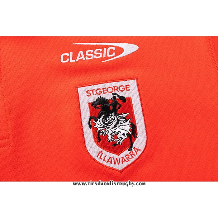 Camiseta Polo St George Illawarra Dragons Rugby 2026 Rojo